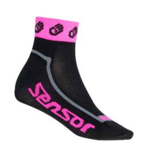 Ponožky Sensor Race Lite ručičky reflexní růžová 17100118